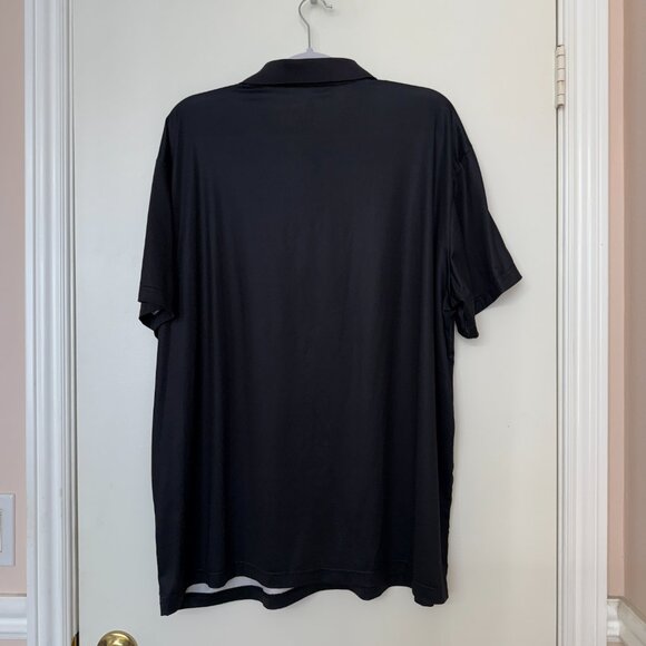 SR Speed Your Run Men's Black Blue Striped Designed Golf Polo Shirt, Size 2XL - Picture 3 of 5